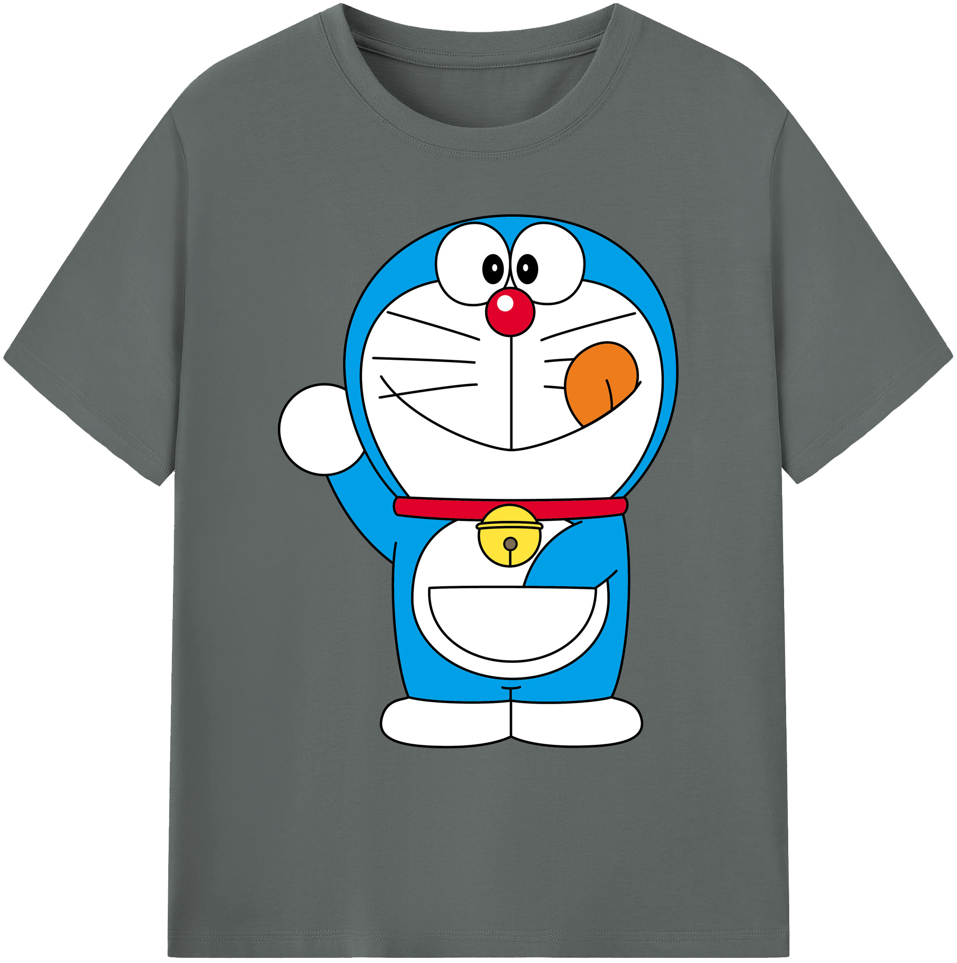 （画像用） ドラえもん Doraemon 綿100％ メンズ半袖Tシャツ｜肌触りやわらか＆通気性